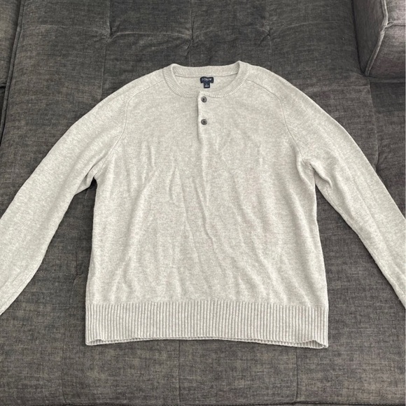 Like new J. Crew Wool Henley Sweater 